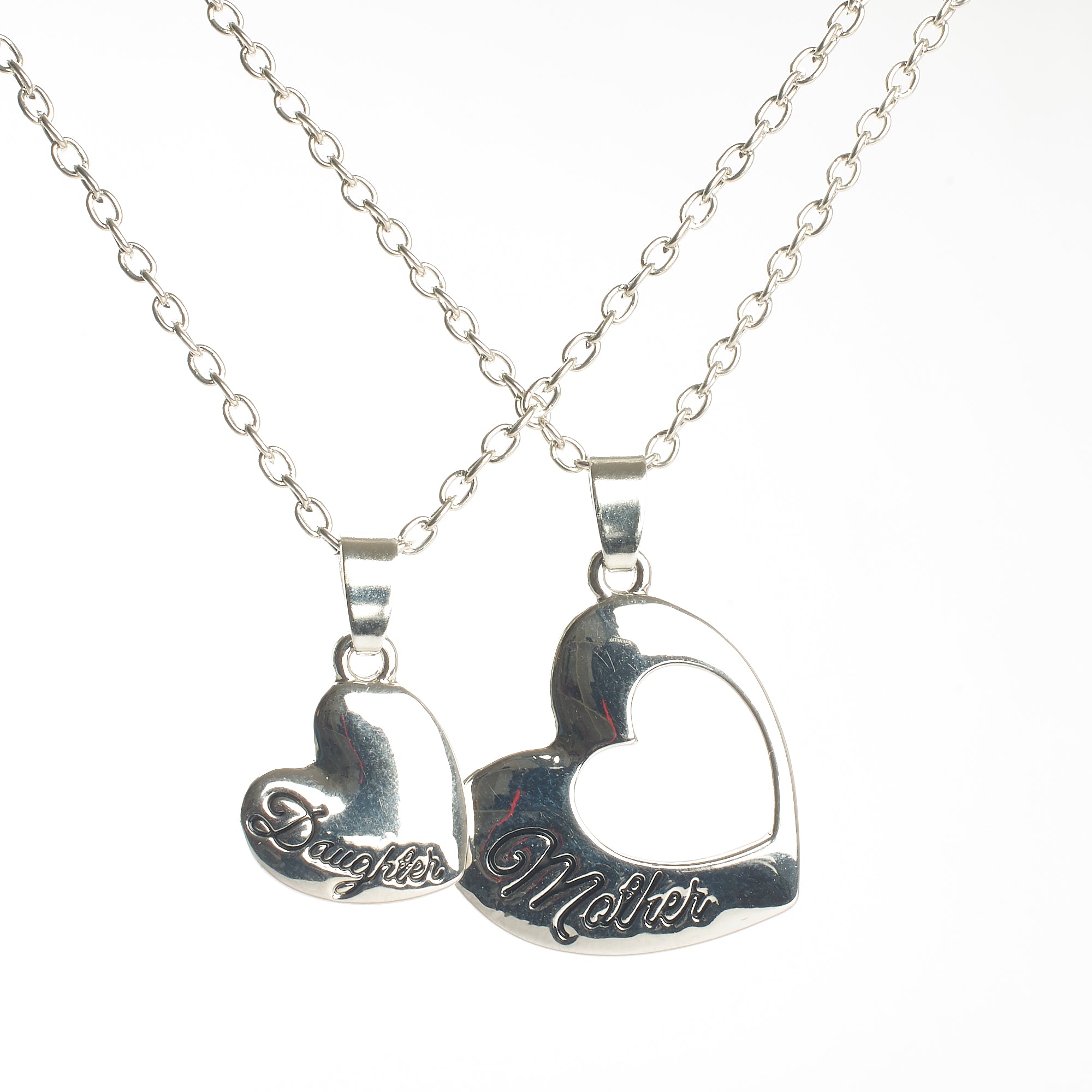 Memorial Pendant - Mother and Daughter Heart Fixture