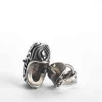 Cremation Pendant - Handbag with Silver/Black Filigree