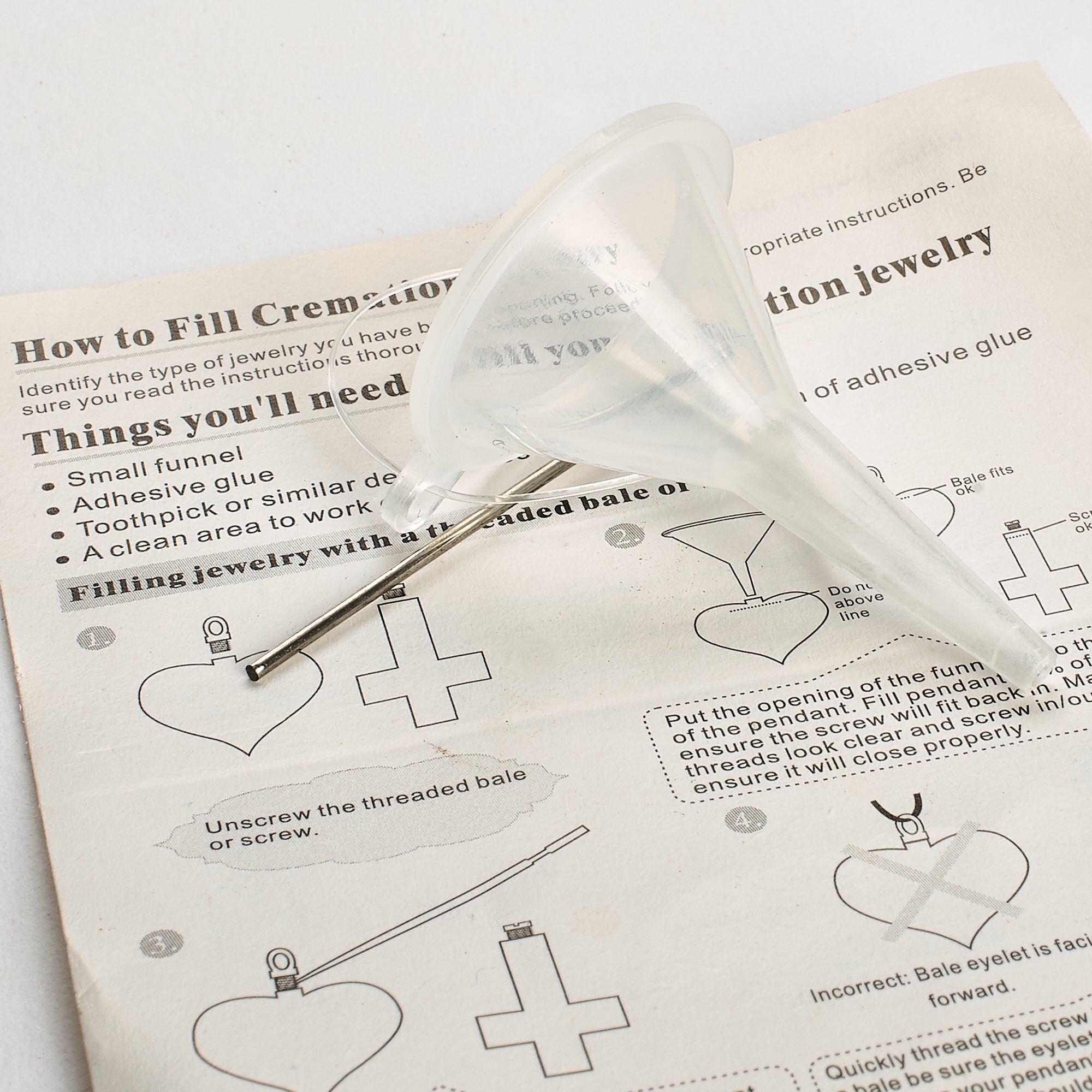 Cremation Pendant - Rose Gold Diamond Elegant Shape