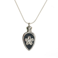 Cremation Pendant - Flower within a Celtic Spear